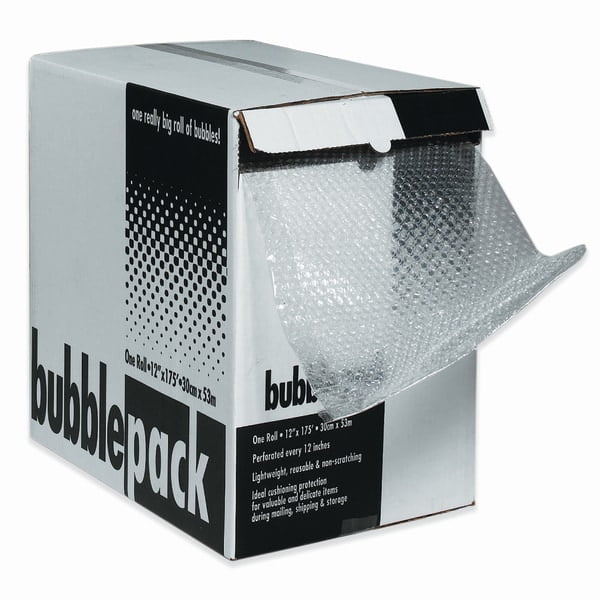3/16 x 12 x 175' Clear 1/Each Adhesive Air Bubble Dispenser Pack 3/16 x 12 x 175' Clear 1/Each Adhesive Air Bubble Dispenser Pack